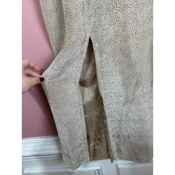 Michelle Mason Sand Cold Shoulder Printed Maxi Dress Size 2/XS - Picture 4 of 8